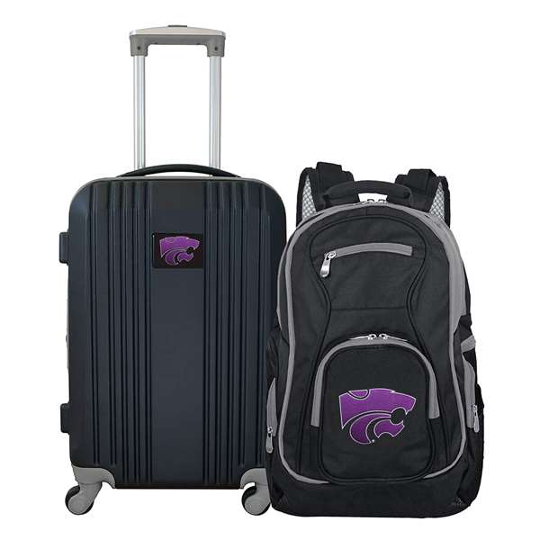 Kansas State Wildcats Premium 2-Piece Backpack & Carry-On Set L108