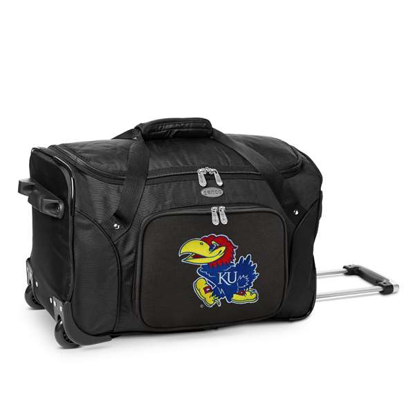 Kansas Jayhawks 22" Wheeled Duffel Bag L401