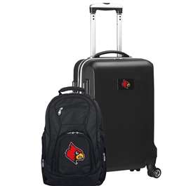Louisville Cardinals Deluxe 2 Piece Backpack & Carry-On Set L104