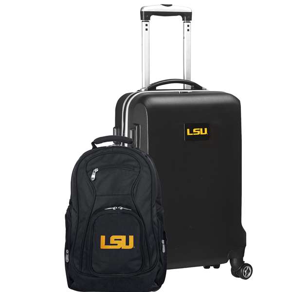 LSU Tigers Deluxe 2 Piece Backpack & Carry-On Set L104
