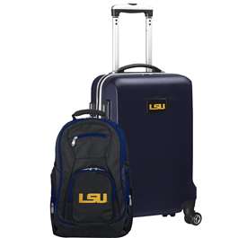 LSU Tigers Deluxe 2 Piece Backpack & Carry-On Set L104