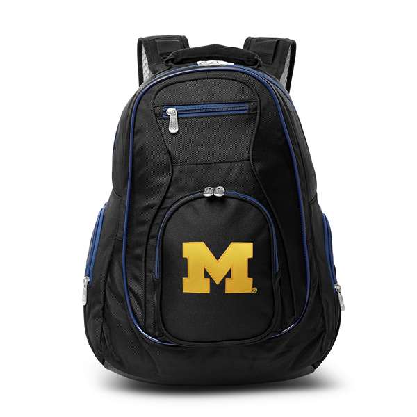 Michigan Wolverines 19" Premium Backpack W/ Colored Trim L708