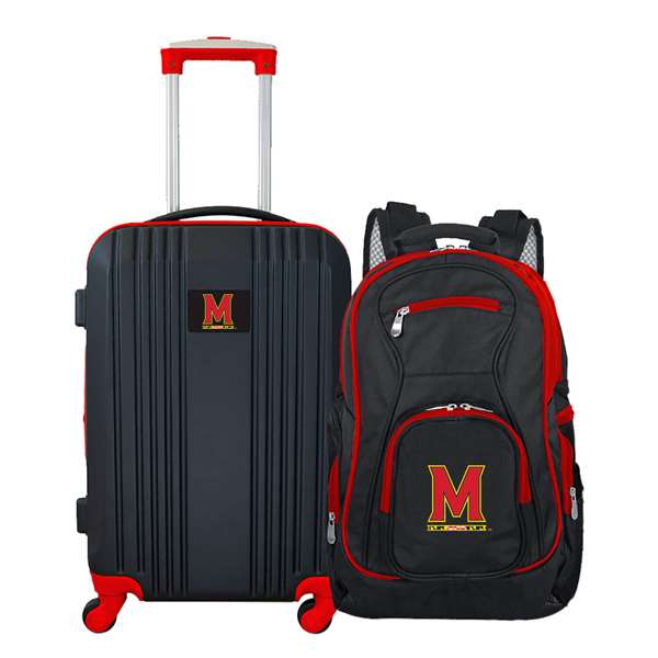 Maryland Terrapins Premium 2-Piece Backpack & Carry-On Set L108