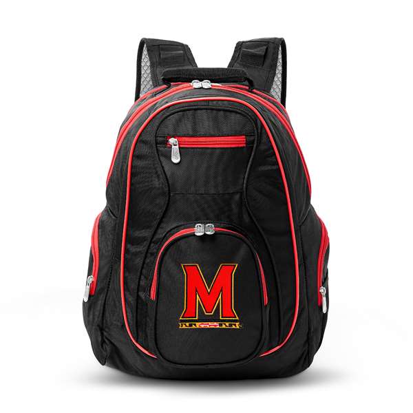 Maryland Terrapins 19" Premium Backpack W/ Colored Trim L708