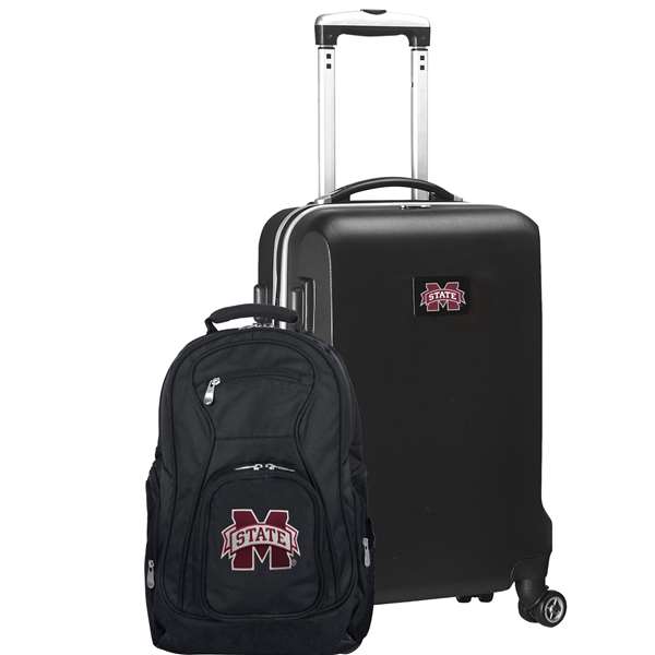 Mississippi State Bulldogs Deluxe 2 Piece Backpack & Carry-On Set L104