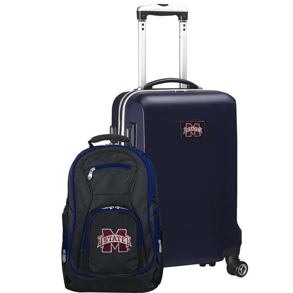 Mississippi State Bulldogs Deluxe 2 Piece Backpack & Carry-On Set L104