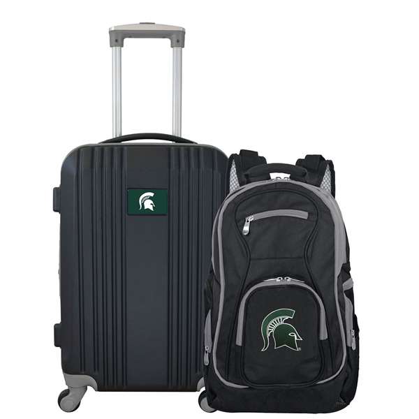 Michigan State Spartans Premium 2-Piece Backpack & Carry-On Set L108