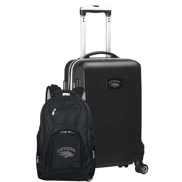 Nevada Wolfpack Deluxe 2 Piece Backpack & Carry-On Set L104
