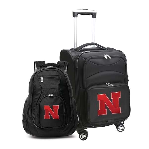 Nebraska Corn Huskers 2-Piece Backpack & Carry-On Set L102