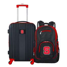 North Carolina State Wolfpack Premium 2-Piece Backpack & Carry-On Set L108