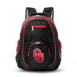Oklahoma Sooners 19" Premium Backpack W/ Colored Trim L708