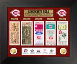 Cincinnati Reds World Series Deluxe Gold Coin & Ticket Collection  