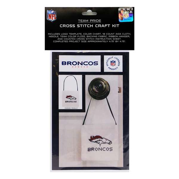 Denver Broncos Cross Stitch Craft Kit  