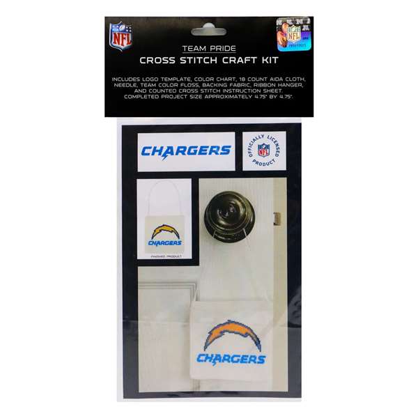 Los Angeles Chargers Cross Stitch Craft Kit  
