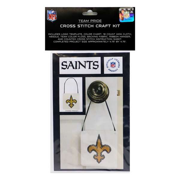 New Orleans Saints Cross Stitch Craft Kit  
