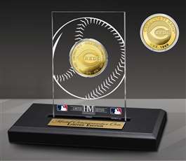 Cincinnati Reds 5-Time Champions Gold Coin in Acrylic Display  