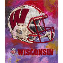 Wisconsin Badgers Diamond Painting Kraft Kit  