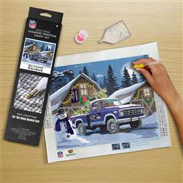 Baltimore Ravens Winter Farm Truck Diamond Painting Craft Kit    