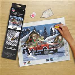 Chicago Bears Winter Farm Truck Diamond Painting Craft Kit    