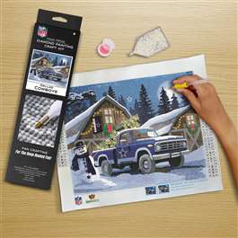 Dallas Cowboys Winter Farm Truck Diamond Painting Craft Kit    