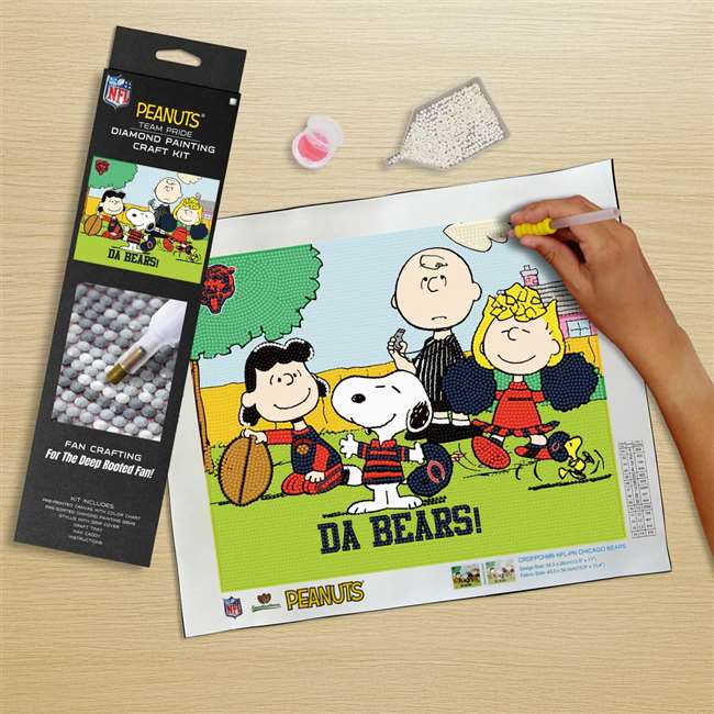 Chicago Bears X Peanuts Diamond Painting Craft Kit   