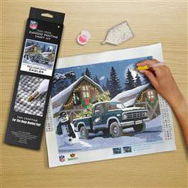 Philadelphia Eagles Winter Farm Truck Diamond Painting Craft Kit    