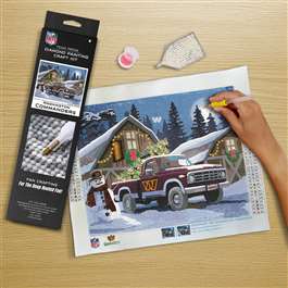 Washington Commanders Winter Farm Truck Diamond Painting Craft Kit    