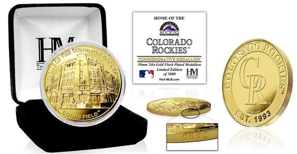 Colorado Rockies "Stadium" Gold Mint Coin  