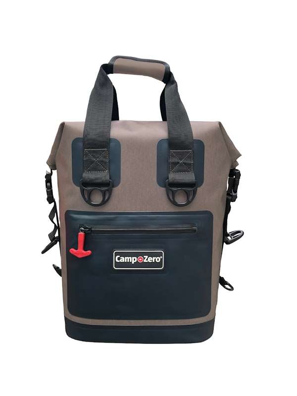 CAMP-ZERO Carry-All Backpack Bag Cooler| Beige And Blue    