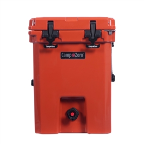 CAMP-ZERO 5.28 Gallon, 21 Quart Rotomolded Premium Beverage Cooler | Burnt Orange    