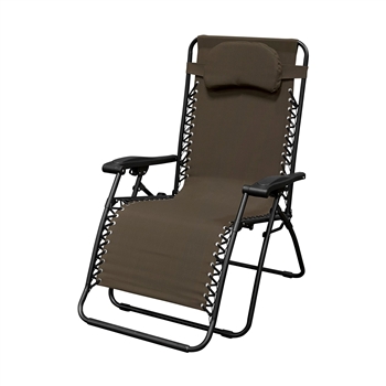 Caravan Oversized Infinity Zero Gravity Chair Dark Brown