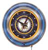 United States Navy 15 inch Double Neon Wall Clock