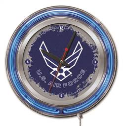 United States Air Force 15 inch Double Neon Wall Clock