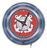 United States Coast Guard 15 inch Double Neon Wall Clock