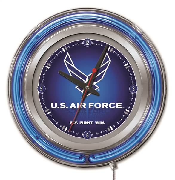 United States Air Force 15 inch Double Neon Wall Clock