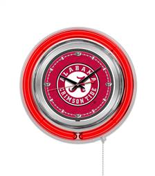 University of Alabama (Script A)  15 inch Double Neon Wall Clock