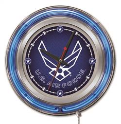 United States Air Force 15 inch Double Neon Wall Clock