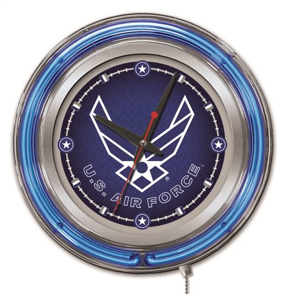 United States Air Force 15 inch Double Neon Wall Clock