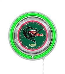 University of Alabama at Birmingham 15 inch Double Neon Wall Clock