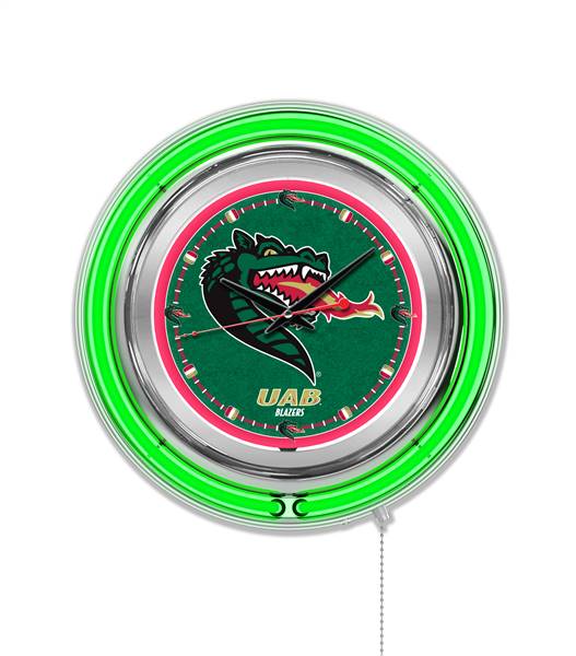 University of Alabama at Birmingham 15 inch Double Neon Wall Clock