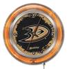 Anaheim Ducks 15 inch Double Neon Wall Clock