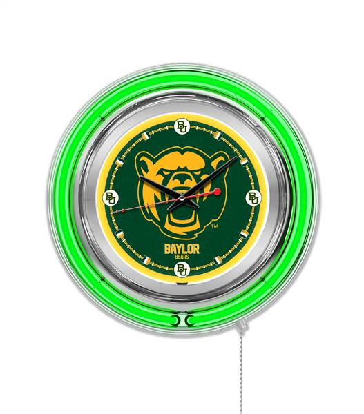 Baylor University 15 inch Double Neon Wall Clock