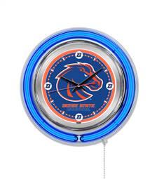 Boise State University 15 inch Double Neon Wall Clock