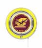 Central Michigan University 15 inch Double Neon Wall Clock