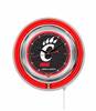 University of Cincinnati 15 inch Double Neon Wall Clock