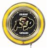 University of Colorado 15 inch Double Neon Wall Clock