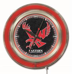 Eastern Washington University 15 inch Double Neon Wall Clock