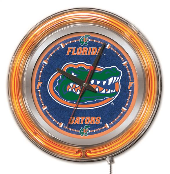 University of Florida 15 inch Double Neon Wall Clock