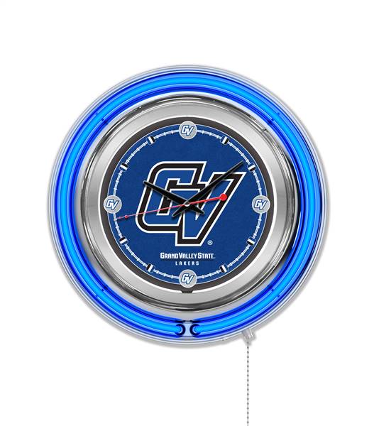 Grand Valley State University 15 inch Double Neon Wall Clock