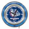 Gonzaga 15 inch Double Neon Wall Clock